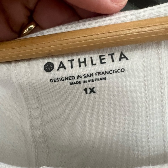 Athleta Grey Printed Farallon Romper Shorts Jumpsuit  - Size 1X - Picture 6 of 10